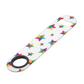 Stars patroon speed flessenopener (Voorkant Gekanteld)