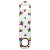 Stars patroon speed flessenopener (Achterkant)