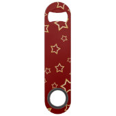 Stars patroon speed flessenopener (Voorkant)