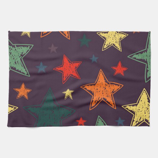 Stars patroon theedoek (Horizontaal)