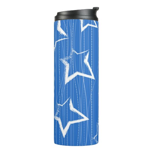 Stars patroon thermosbeker (Gedraaid links)
