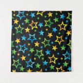 Stars patroon wandkleed (Voorkant (horizontaal))