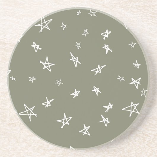 Stars patroon zandsteen onderzetter (Voorkant)