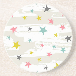 Stars patroon zandsteen onderzetter