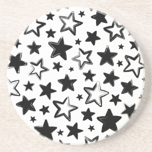 Stars patroon zandsteen onderzetter (Voorkant)