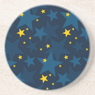 Stars patroon zandsteen onderzetter