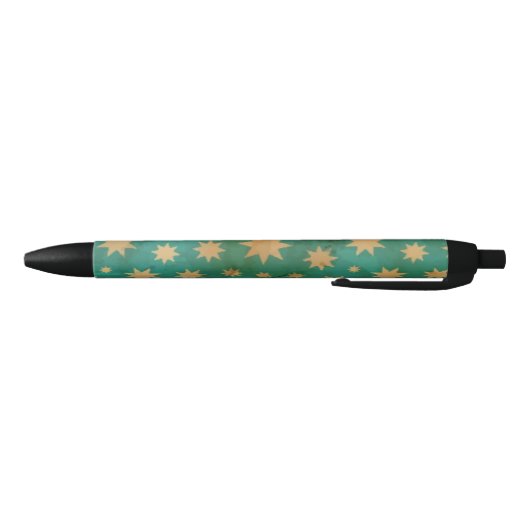 Stars patroon zwarte inkt pen (Bodem)