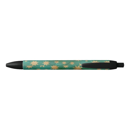 Stars patroon zwarte inkt pen (Achterkant)