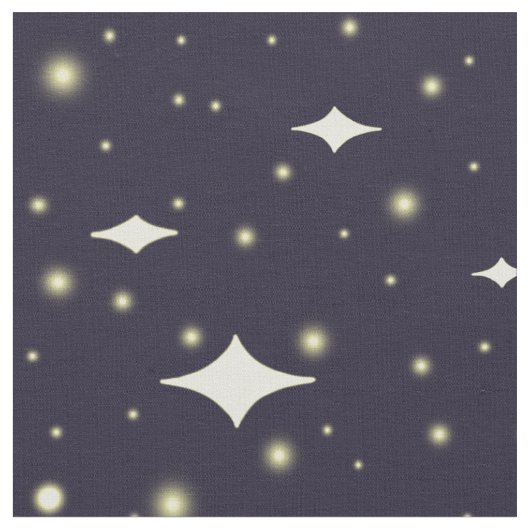 Stars Pattern Fabric Stof (Close Up)