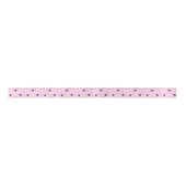 Stars pattern Pink Satijnen Lint (Voorkant)