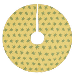 Stars Pattern Trending Colors Gold Green Yellow Kerstboom Rok
