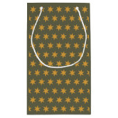 Stars Pattern Trending Colors Green Mango Klein Cadeauzakje (Achterkant)