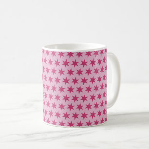 Stars Pattern Trending Colors Lila Roze Maroon Koffiemok