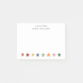 Stars Personalized Teacher Post-it Notes (Voorkant)