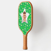 Stars Pickleball Star Player Green Custom Photo Pickleball Paddle (Links)