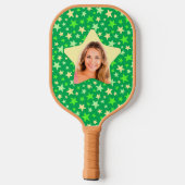 Stars Pickleball Star Player Green Custom Photo Pickleball Paddle (Achterkant)