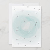 Stars, Planet, wolken rijden op Baby shower Kaart (Achterkant)