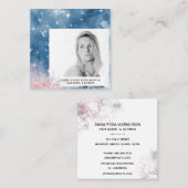 *~* Stars Populaire grafische haarmodel Actress FO Vierkante Visitekaartje (Voorkant / Achterkant)