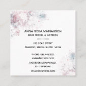 *~* Stars Populaire grafische haarmodel Actress FO Vierkante Visitekaartje (Achterkant)