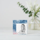 *~* Stars Populaire grafische haarmodel Actress FO Vierkante Visitekaartje (Staand voorkant)