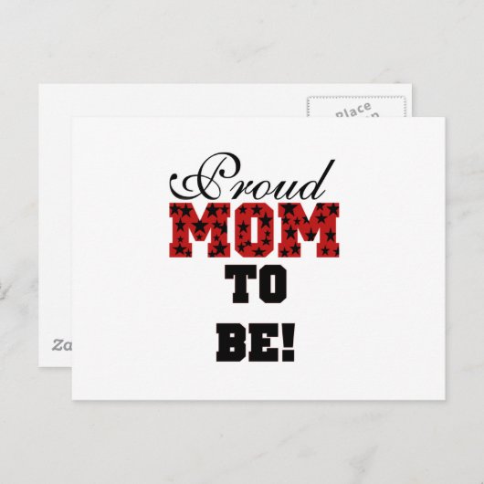 Stars Proud mama is Gepersonaliseerd Briefkaart (Voorkant / Achterkant)