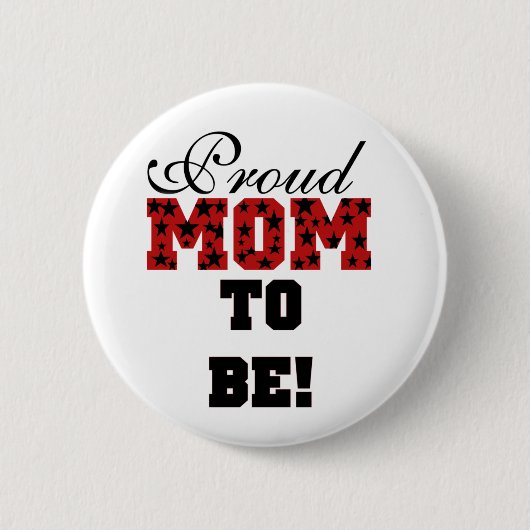 Stars Proud mama is Gepersonaliseerd Ronde Button 5,7 Cm (Voorkant)