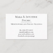 *~* Stars Psychisch Middelgrote Waterverf Paars Visitekaartje (Achterkant)