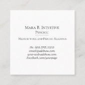 *~* Stars Psychische Middelgrote Waterverf Vierkante Visitekaartje (Achterkant)
