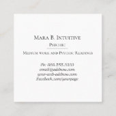 *~* Stars Psychische Middelgrote Waterverf Vierkante Visitekaartje (Achterkant)