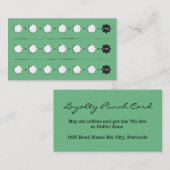 Stars Punch Stamp Loyalty Card zonder merknaam (Voorkant / Achterkant)