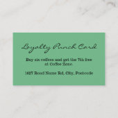 Stars Punch Stamp Loyalty Card zonder merknaam (Achterkant)