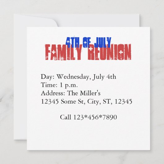 Stars Red Blue Flag Eagle Silhouette Kaart (Achterkant)