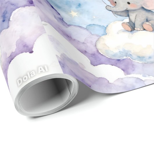 Stars repeating pattern wallpaper cadeaupapier (Rol Hoek)