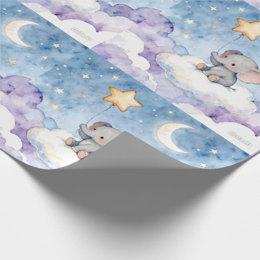 Stars repeating pattern wallpaper cadeaupapier (Hoek)