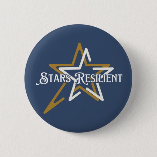 Stars Resilient - Knoppen Ronde Button 5,7 Cm (Voorkant)
