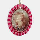 Stars Round Photo Lijst Keramisch Ornament (Rechts)