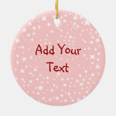 Stars Round Photo Lijst Keramisch Ornament (Achterkant)