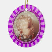 Stars Round Photo Lijst Keramisch Ornament (Links)