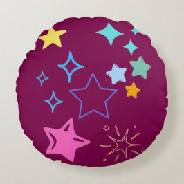 Stars Round Pillow Rond Kussen