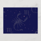 stars scorpio briefkaart (Voorkant)