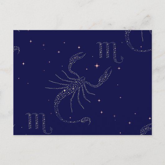 stars scorpio briefkaart (Voorkant)