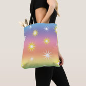 Stars Shine op deze pastel Multicolor Tote Bag (Dichtbij)