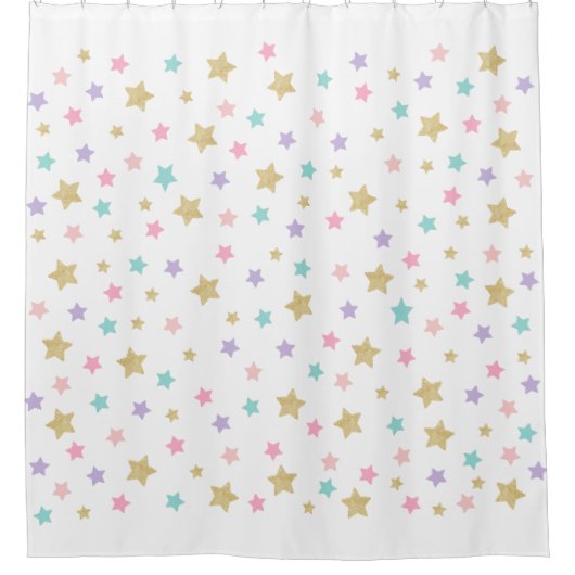 Stars Shower Curtain Douchegordijn (Voorkant)