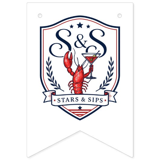 Stars & Sips Vierde Juli Amerika 250 Vlaggetjes (Eerste vlag)