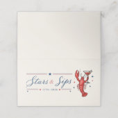 Stars & Sips Viering van Onafhankelijkheidsdag Plaatskaartje (Buitenkant ongevouwen)