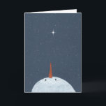 Stars Snowman in Herdenking kerstkaart Feestdagen Kaart<br><div class="desc">Op deze kerstkaart staat een sneeuwman die zich ophoudt bij de sterren en een Eskimo Proverb. Misschien zijn het geen sterren in de hemel, maar openingen waar onze geliefden lachen om ons te laten weten dat ze gelukkig zijn. Geweldig om met vrienden en familie te delen om een geliefde deze...</div>