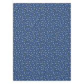 Stars Space Pattern Retro 1960s Geometric Blue Tafelkleed (Voorkant)
