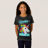 Stars Sparkle als een Unicorn Rainbow T-shirt (Voorkant volledig)
