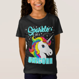 Stars Sparkle als een Unicorn Rainbow T-shirt