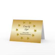 Stars Specialized 50th Wedding Jubileum Kaart